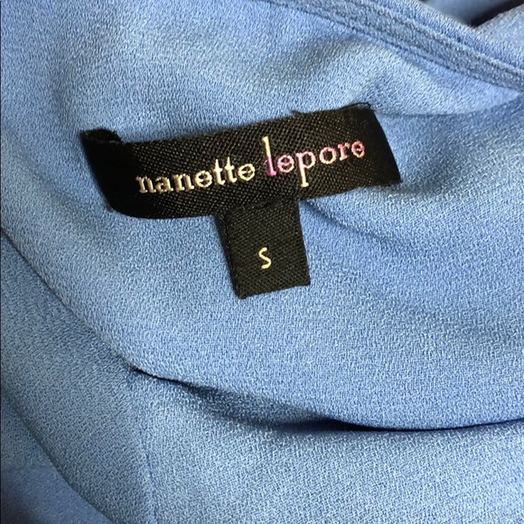 Nanette Lepore Button Down Drawstring Pockets Blou - Picture 8 of 8